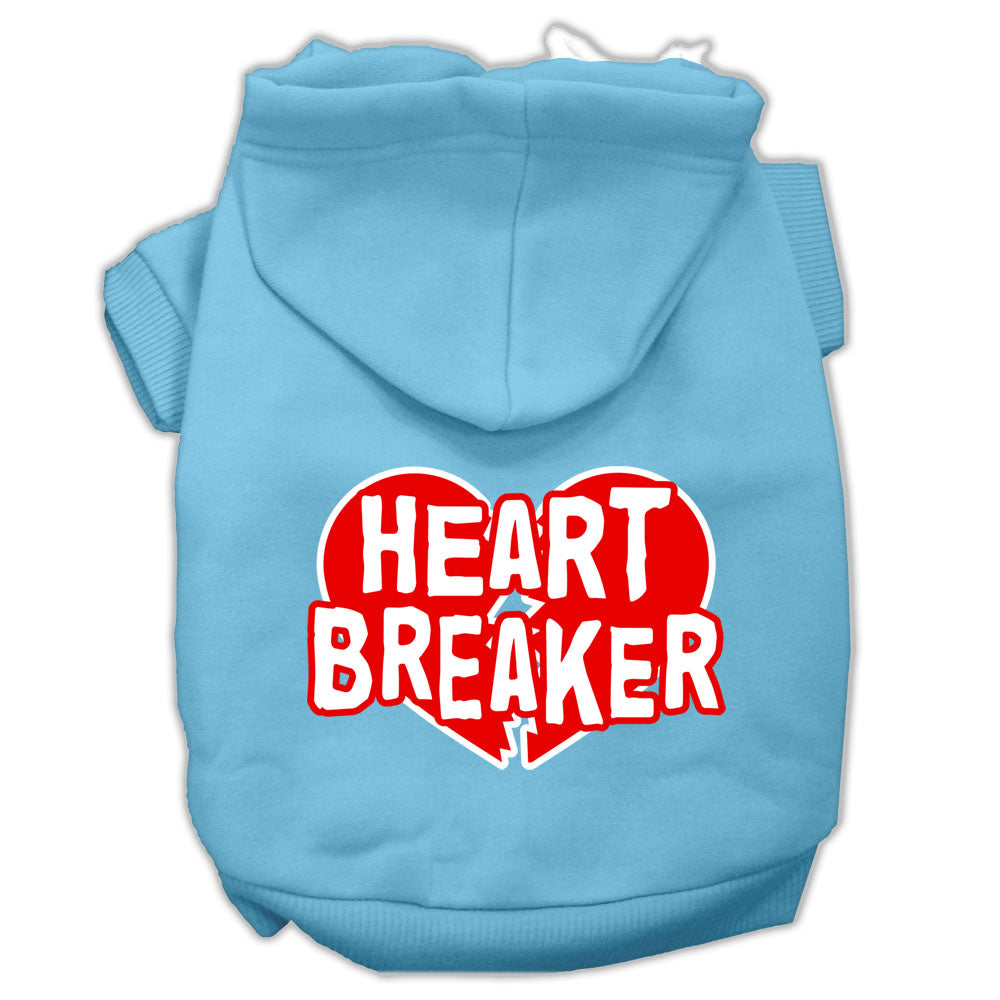Heart Breaker Screen Print Pet Hoodies